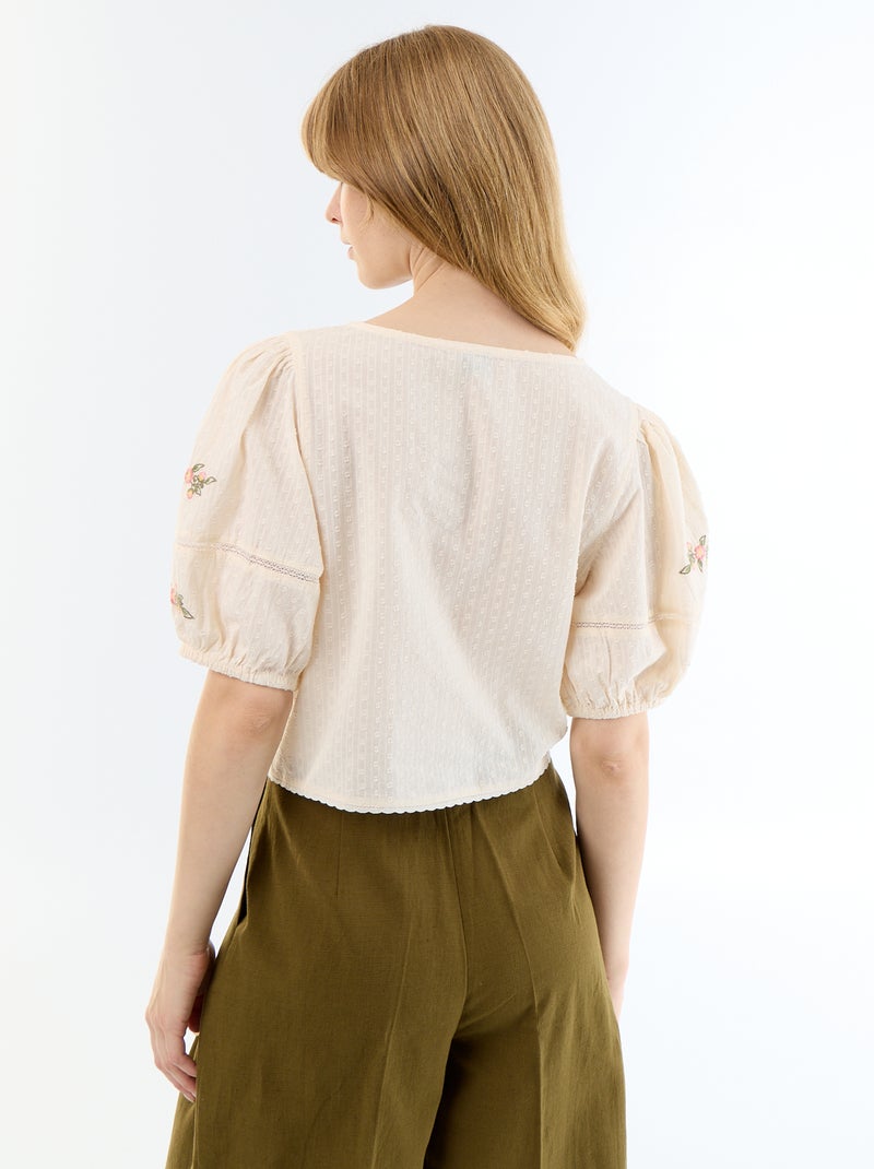 Blouse Ecru - Kiabi