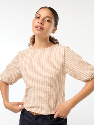Blouse met aantrekkoordje
