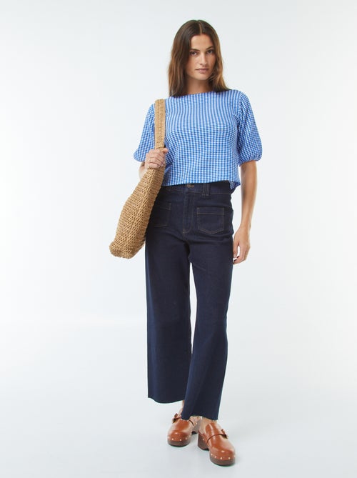 Blouse met aantrekkoordje - Kiabi