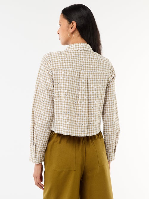 Blouse met all-over borduursels - Kiabi