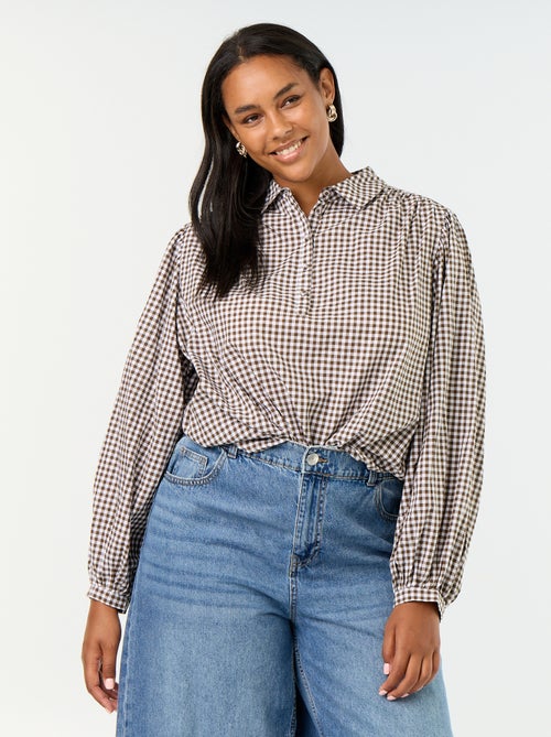 Blouse met ballonmouwen - Kiabi