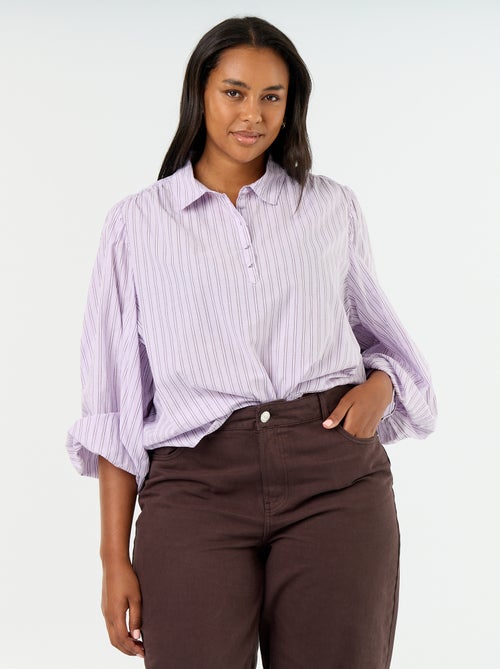Blouse met ballonmouwen - Kiabi Blouse met ballonmouwen - Kiabi