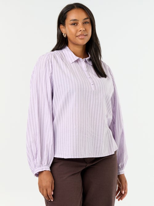 Blouse met ballonmouwen - Kiabi Blouse met ballonmouwen - Kiabi