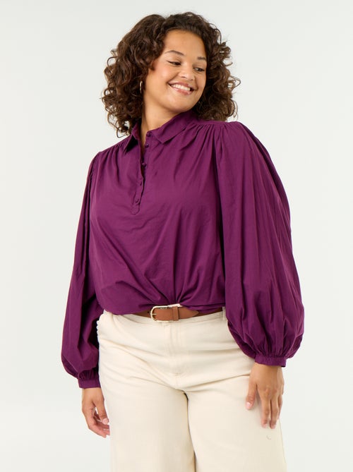 Blouse met ballonmouwen - Kiabi