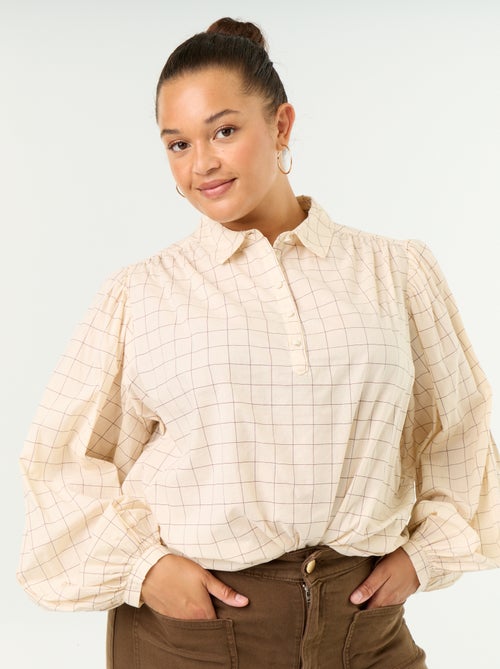 Blouse met ballonmouwen - Kiabi