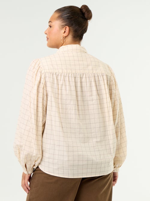 Blouse met ballonmouwen - Kiabi