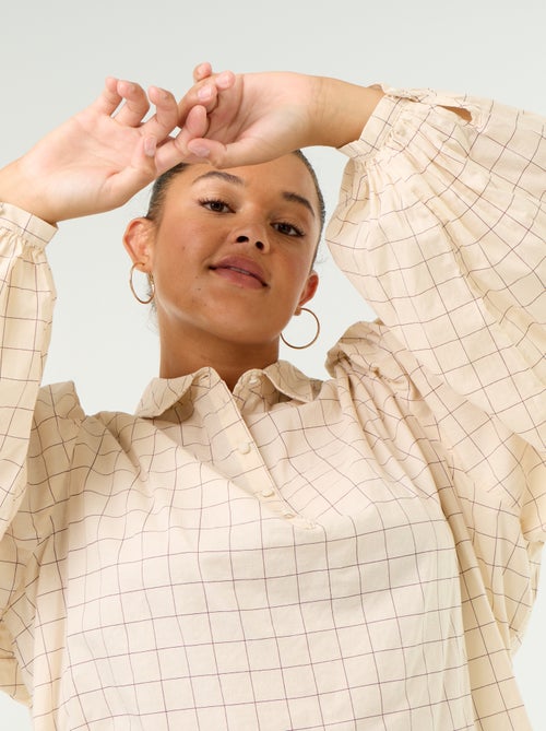 Blouse met ballonmouwen - Kiabi