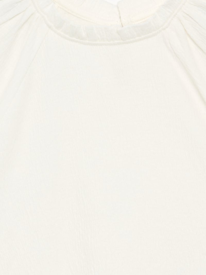 Blouse met blousestijl Wit - Kiabi