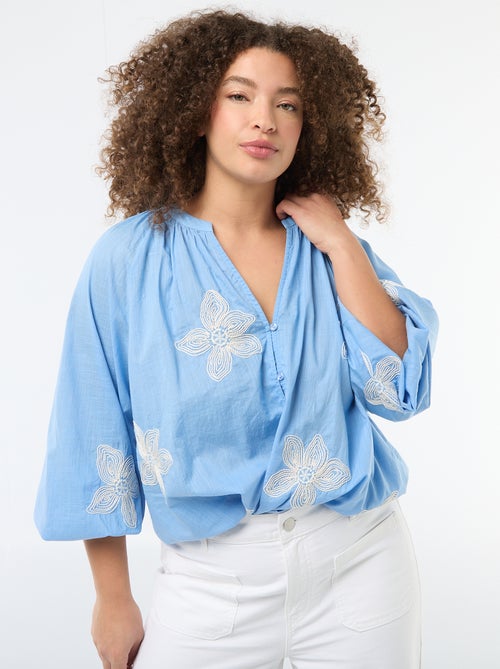 Blouse met borduursels - Kiabi Blouse met borduursels - Kiabi