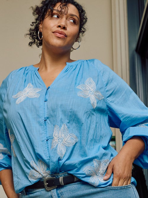 Blouse met borduursels - Kiabi Blouse met borduursels - Kiabi