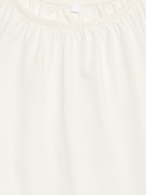 Blouse met elastische kraag en mouwboorden - Makkelijk aan te trekken collectie - Kiabi