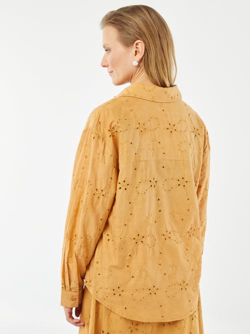 Blouse met Engels borduurwerk - Kiabi