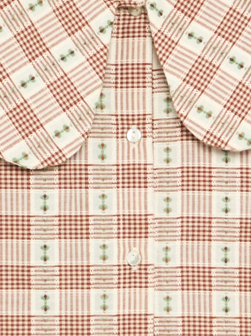 Blouse met fantasie ruitpatroon - Kiabi Blouse met fantasie ruitpatroon - Kiabi