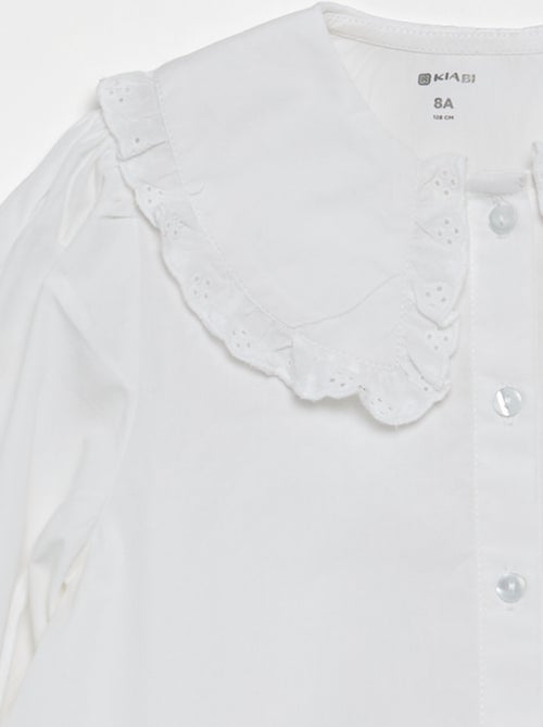 Blouse met grote fantasiekraag - Kiabi