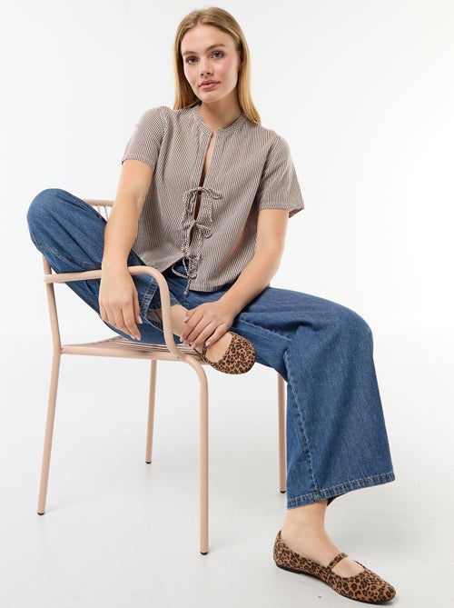 Blouse met knoopdetails - Kiabi