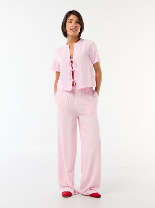 Blouse met knoopdetails - Kiabi