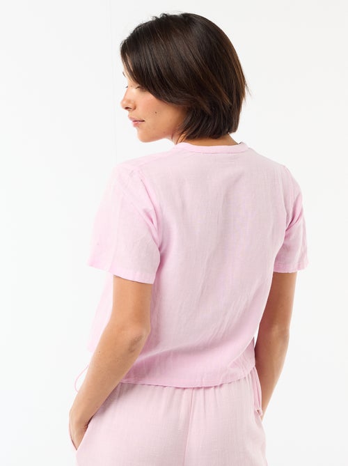 Blouse met knoopdetails - Kiabi