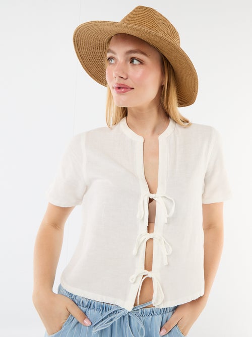 Blouse met knoopdetails - Kiabi