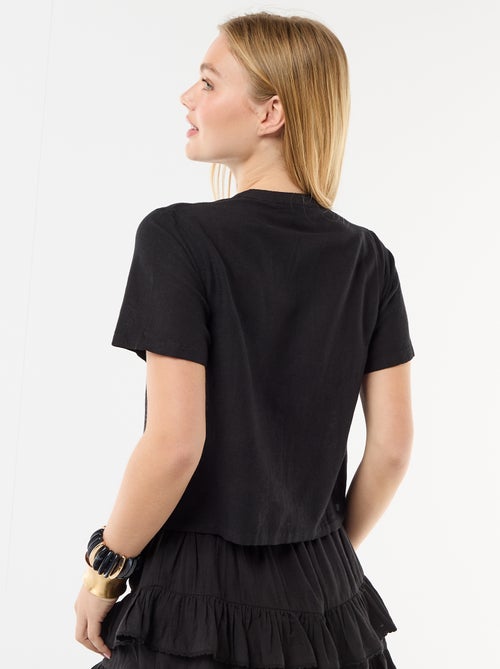 Blouse met knoopdetails - Kiabi