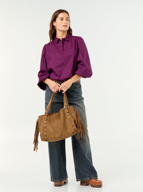 Blouse met knoopkraag - Kiabi Blouse met knoopkraag - Kiabi