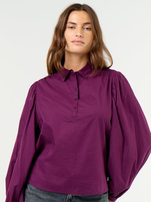 Blouse met knoopkraag - Kiabi Blouse met knoopkraag - Kiabi