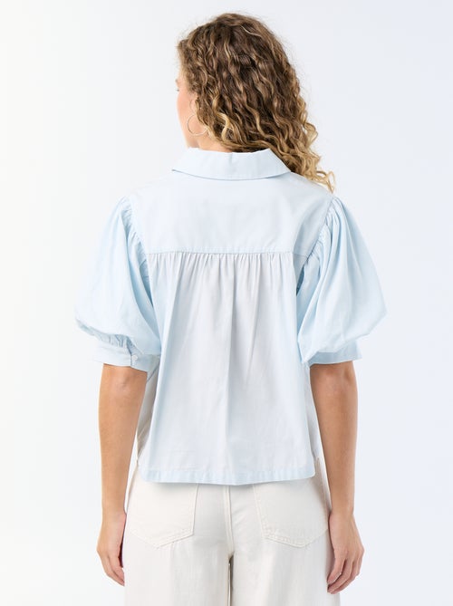 Blouse met korte ballonmouwen - Kiabi