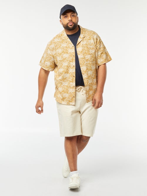 Blouse met korte mouw en motiefje - Kiabi