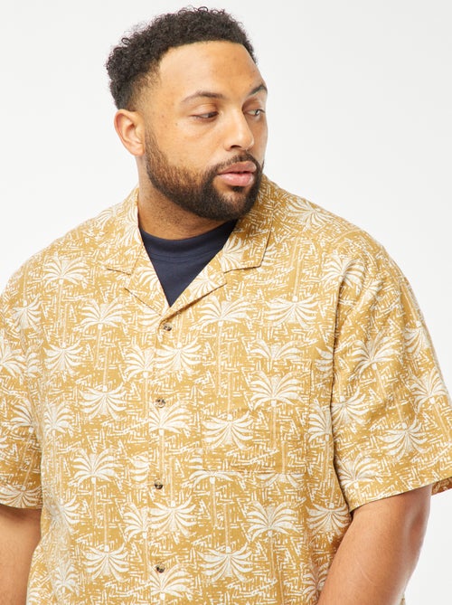 Blouse met korte mouw en motiefje - Kiabi