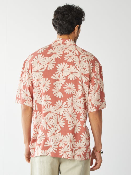 Blouse met korte mouw en motiefje - Kiabi