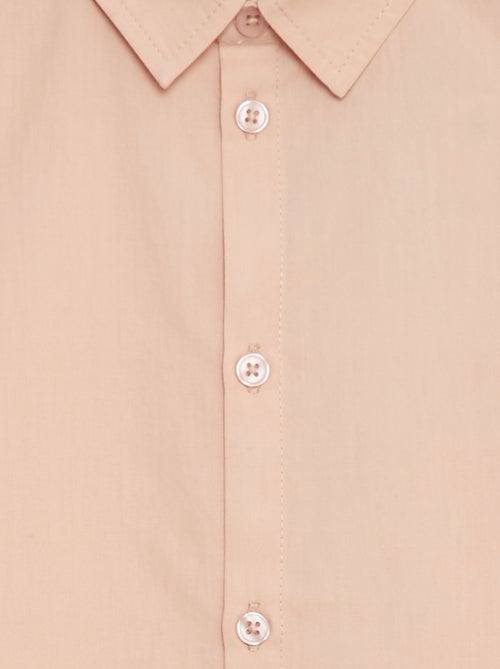 Blouse met korte mouw van popeline - Kiabi