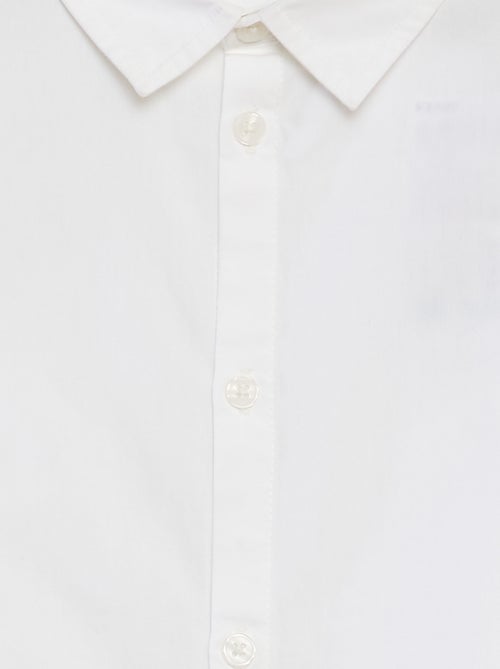 Blouse met korte mouw van popeline - Kiabi