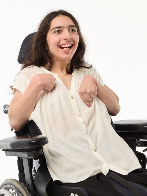 Blouse met korte mouwen Gemakkelijk aan te trekken - Kiabi