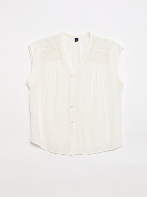 Blouse met korte mouwen Gemakkelijk aan te trekken - Kiabi