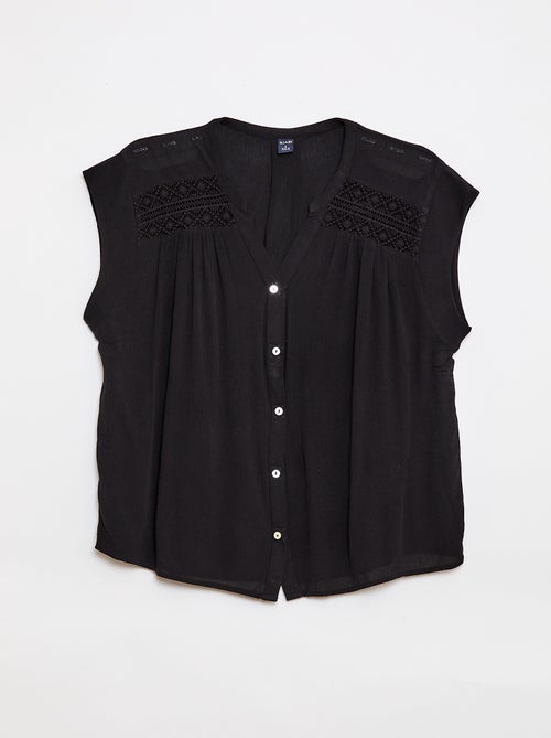 Blouse met korte mouwen Gemakkelijk aan te trekken - Kiabi