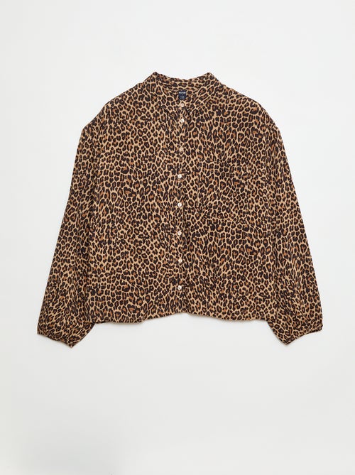 Blouse met luipaardprint - So Easy - Kiabi