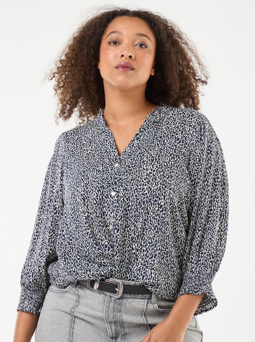 Blouse met luipaardprint 'Only Carmakoma' - Kiabi