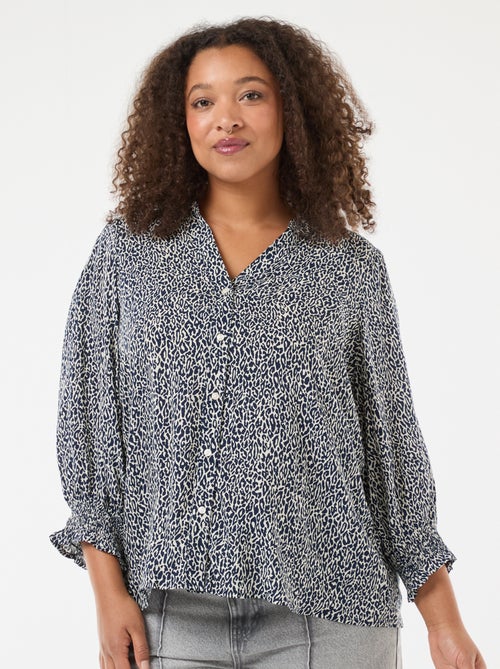 Blouse met luipaardprint 'Only Carmakoma' - Kiabi