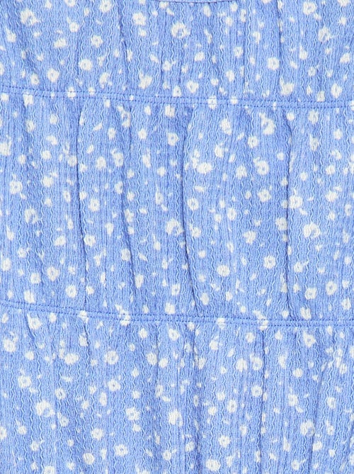 Blouse met motief van crêpebreisel - Kiabi