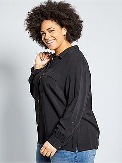 Blouse met opgestikte zakken - Kiabi