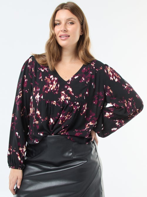 Blouse met print 'Only Carmakoma' - Kiabi