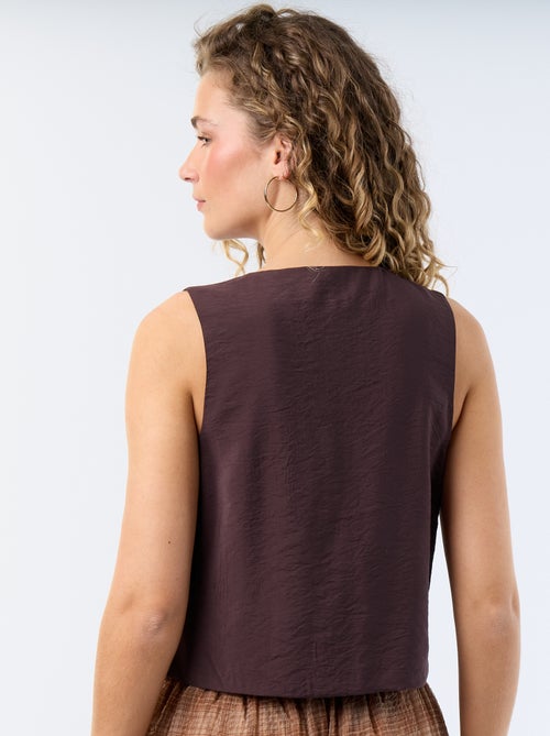 Blouse met strikjes - Kiabi