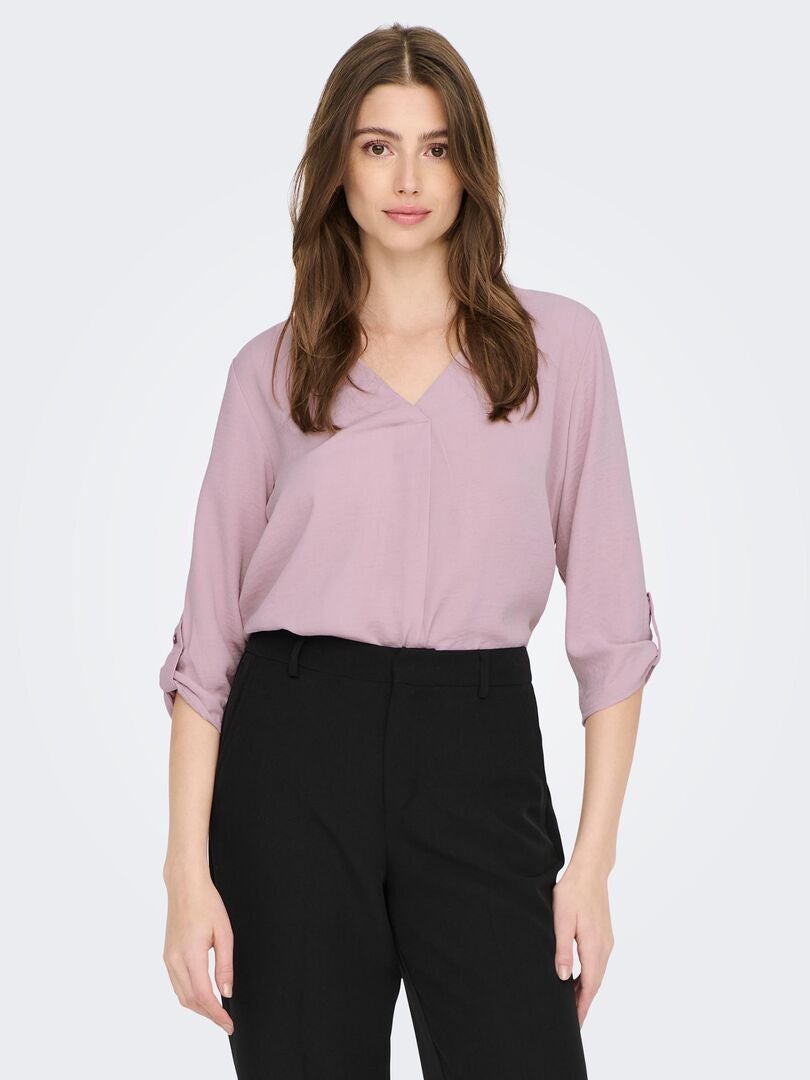 Blouse met V-hals 'JDY' ROSE - Kiabi