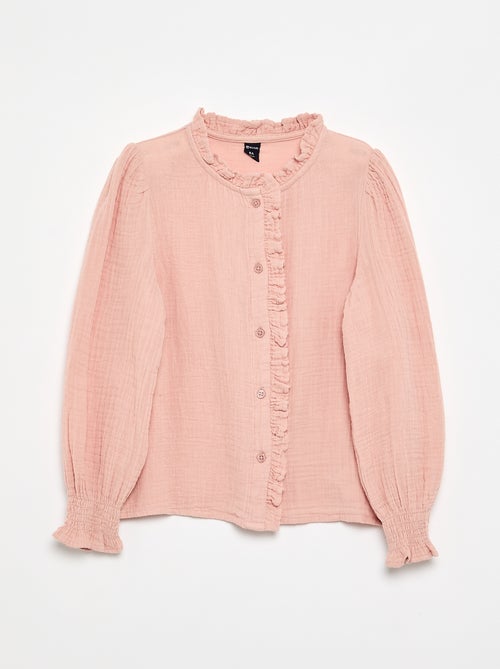 Blouse met volantkraag - Kiabi Blouse met volantkraag - Kiabi