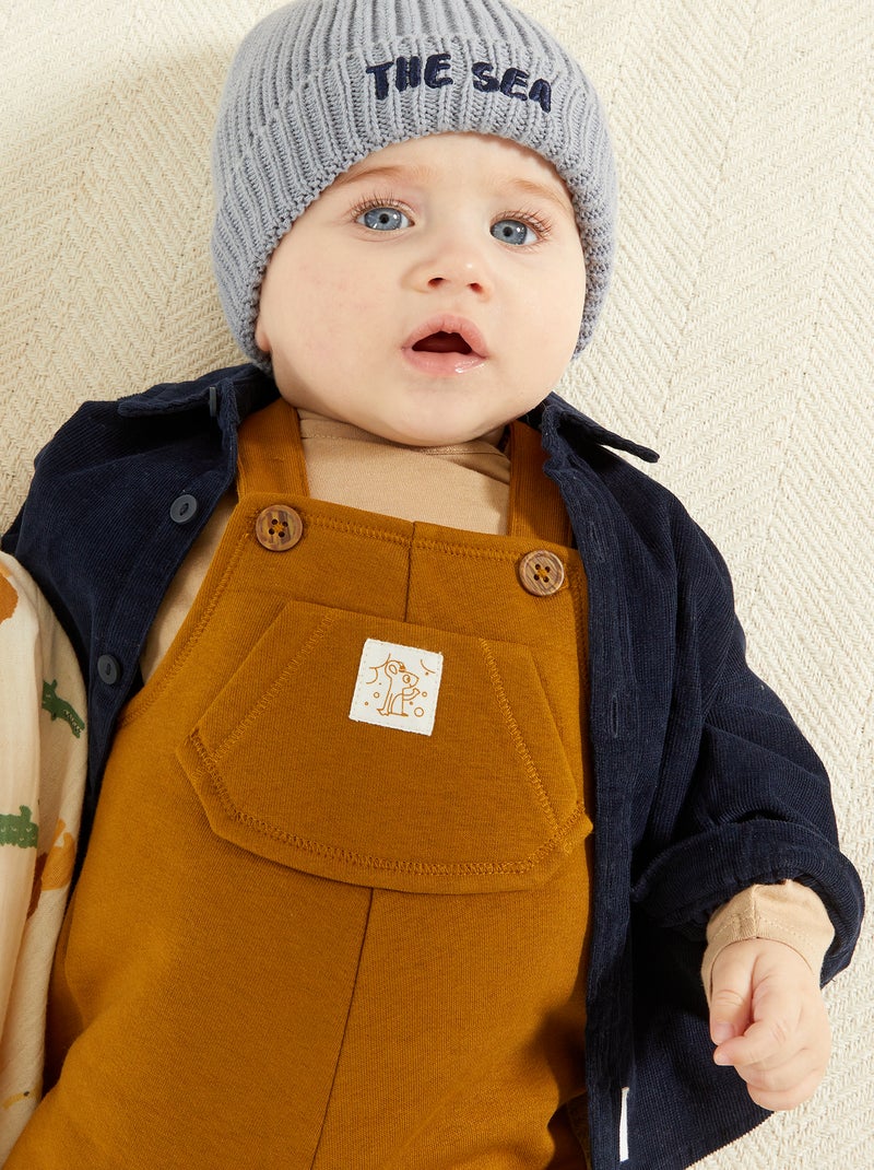 Blouse van corduroy BLAUW - Kiabi