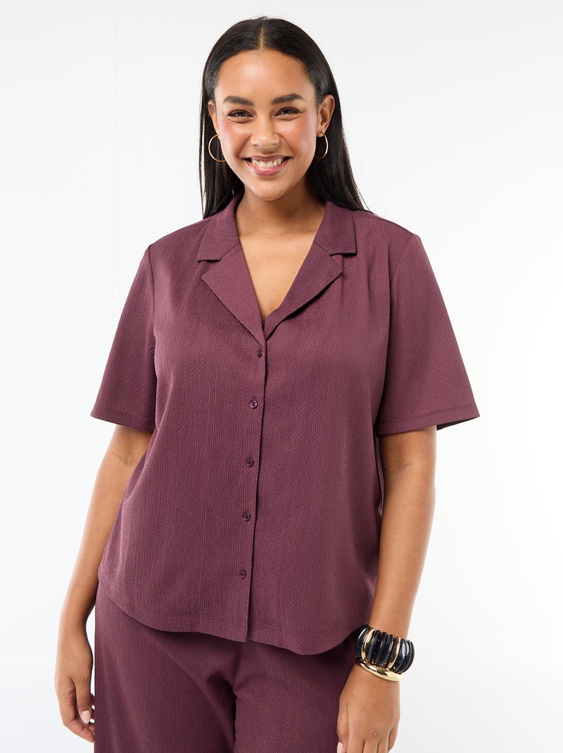 Blouse van crêpejersey Rose - Kiabi