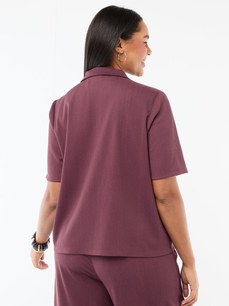 Blouse van crêpejersey Rose - Kiabi