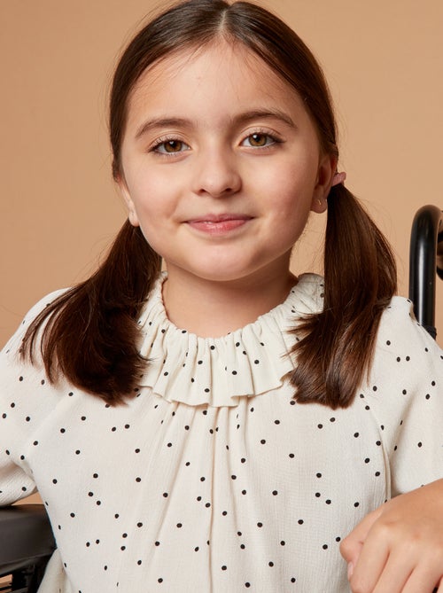 Blouse van crêpetricot - gemakkelijk aan te trekken collectie - Kiabi