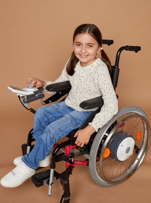 Blouse van crêpetricot - gemakkelijk aan te trekken collectie - Kiabi