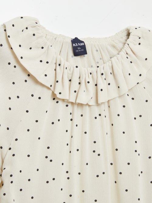 Blouse van crêpetricot - gemakkelijk aan te trekken collectie - Kiabi