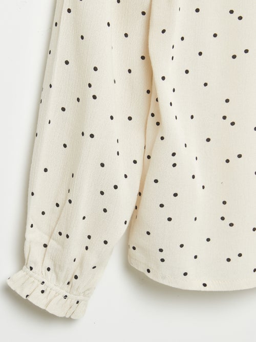 Blouse van crêpetricot - gemakkelijk aan te trekken collectie - Kiabi